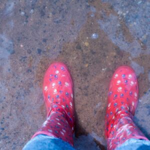 boots in a flood